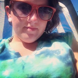Catching&rsquo; some rayz. #sun #sunglasses #girl #beach #summer #vacation #girl #like #follow #gauges #plugs (Taken with Instagram)