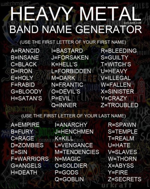 Cool band name generator