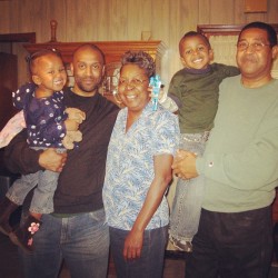 Beja Umi, MeAmin, Betty Boo, Amin Jah &amp; My Dad the last time I went home to visit. #family #Memphis (Taken with Instagram)