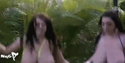 neonessgifs:  Leanna Crow &amp; Michelle Monaghan titties jumping for my joy… 