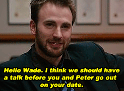 princeharrehs:   In which Steve and Tony have a little talk with Wade…   