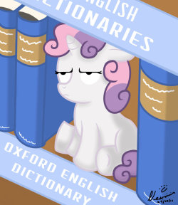 rainbowdash-likesgirls:  xenofim:  What are you, a dictionary? by ~Nexivian  I can empathize… my nickname as a kid was the walking dictionary.