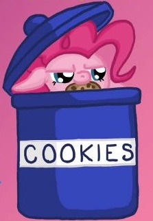 Pinkie: Yes. Watch as i eat all your cookies&hellip; I SAID WATCH!