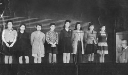 phantomjoe309:  East Los Angeles female gang members in a police lineup, 1942. 