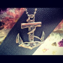 #anchor #necklace I&rsquo;ll have that on my body soon. :) #like  #follow  (Taken with Instagram)