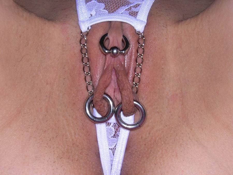 Pierced clit and tit