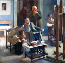 blastedheath:  alongtimealone Alessandro Pomi (Italian, 1890-1976), In the Studio, late 1920s. 