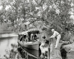 William Henry Jackson - A landing on the Tomoka, Florida, 1900. 