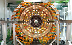 silencingthedrums:   The Large Hadron Collider It’s super-massive and recently discovered something analogous to the Higgs-Boson, without which… nothing would *matter*. But in these detailed shots, even the Ŭ billion science-making uber-magnet can
