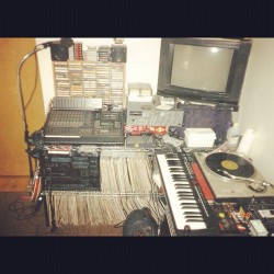 Had this setup in my bedroom. 1995-95. #DJ #tascam #emu #production #music #throwbackthursday #instaphoto  (Taken with Instagram)