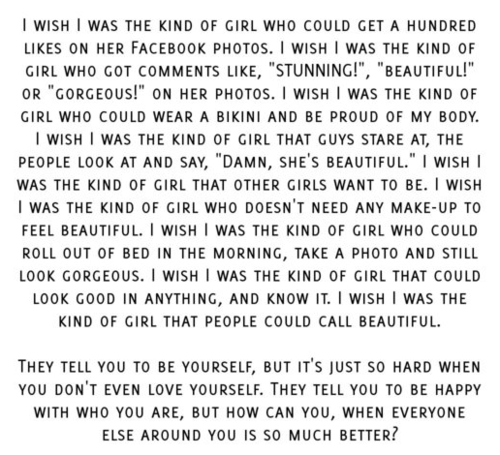 i wish i was pretty | Tumblr