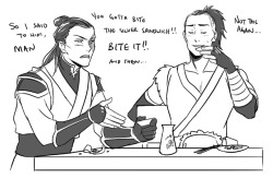 mati-chan:  magatsumagic:  Everybody loves Zuko Sketch therapy!! Dx I realised how much I miss(drawing) the Gaang. Edit: WHO FORGOT SOKKA’S GOATEE I’M SORRY  OMG how did I miss this?!?! My precious babies &lt;3 I so want this to be canon!!! &gt;:D