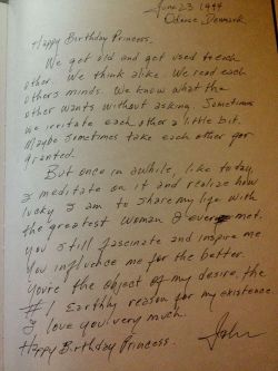  Johnny Cash never stopped adoring June. He would constantly write her notes and letters like this. 