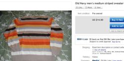 kokoroscan:  amiti-s:  i found it?????? i might buy it???? !!!  someone obviously stole this from brae and is selling it on ebay unwashed  OH MY GOD SOMEONE FINALLY FOUND IT.Someone buy it for me so we can be sweater buddies omfg