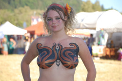 Nice bodypainted tits