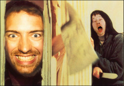 trueotterwaits:  The Shining, Radiohead version. This is what you get when I have my photoshop.  Brilliant 