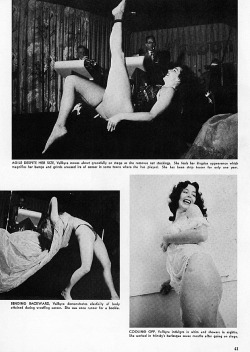 AGILE DESPITE HER SIZE.. Vallkyra is featured in an article scanned from the October ‘56 issue of ‘MODERN MAN’ magazine..