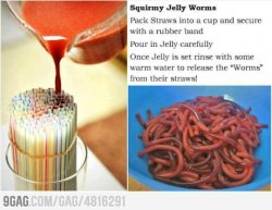 9gag:  How To Make Jelly Worms 