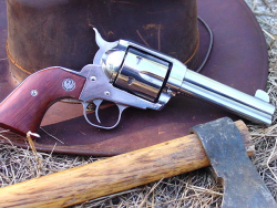 firearmsblog228:  first-in-firearms:  Ruger Vaquero. I love revolvers, and I hear Vaqueros are sone pretty top of the line Single Actions.  firearms series