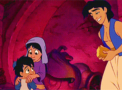 misscooter:   I just love that Aladdin gives his food to two kids. Food he went through a whole musical number for. #A WHOLE FLUCKING MUSICAL NUMBER   