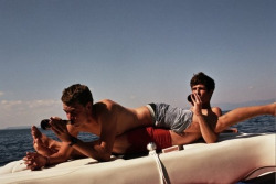 Boys on a boat