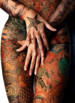 Men tribal tattoo design