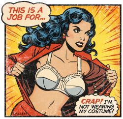 best-of-funny:  bigbardafree:  montypla:  karethdreams:  The Superman one they did is even funnier.   I want to see one where Superman rips open his shirt and he’s wearing a bra.    X