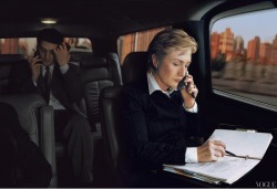 lemonlights:  One of the most empowering sets of images I’ve come across this summer. And of course, Hill is on a phone. Political Powerhouses in Vogue: Hillary Clinton, Michelle Obama, Condoleezza Rice - Magazine - Vogue 