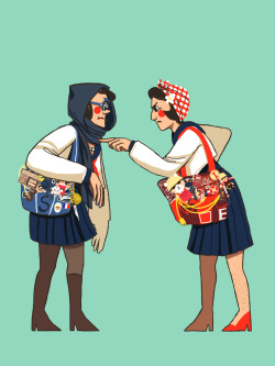gatherersgarden:  breaking news: japanese school girls discover tf2 and create a subculture revolved around not shaving, discussing which team is more sugoi, and incorporating 50’s fashion into their uniforms more news at 11 ok before someone actually