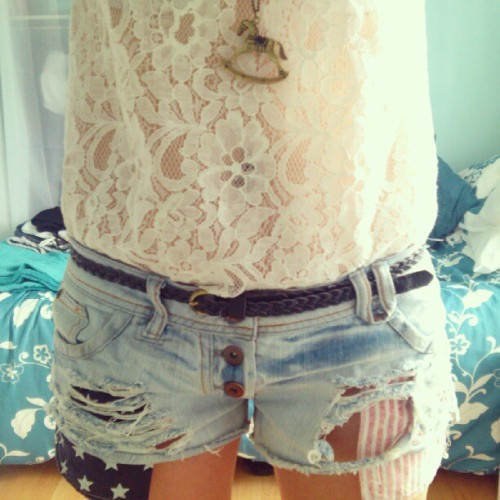 ripped jean shorts on Tumblr