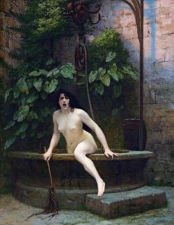 i-am-the-karkat-media-worldwide: blannybuns:  coffeeinmybeard:  jake-clark:  autumngracy:  cumaeansibyl:  seekers-whoarelovers:  museedart:  Truth Coming Out of Her Well to Shame Mankind, 1896 by Jean-Léon Gérôme  I’ve been thinking a lot about