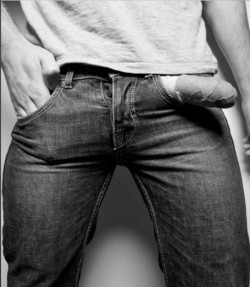Those jeans don&rsquo;t seem up to the task of containing their contents&hellip;