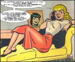 sissy hypnosis appropriation of an archie comic - found at http://entransed.blogspot.com