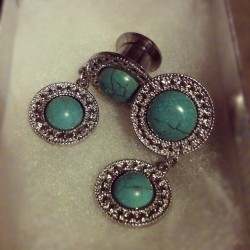 ninasaechao:  I 😍 my new #gauges! #earrings  (Taken with Instagram)
