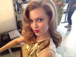 flarefashion:  On-Set with Lindsey Wixson - September 2012 / Fashion Director: Elizabeth Cabral / Acting Art Director: Benjamin MacDonald / Photographer: Max Abadian See behind-the-scenes footage from our September cover shoot in New York.