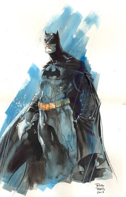 herochan:  Batman and Nightwing Illustrated by Rod Reis 