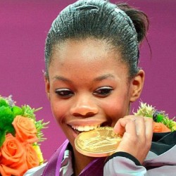 simplysheneka:  Congrats to Gabby Douglas for being the first African-American to win the Olympics women’s all-around title! (Taken with Instagram)  Do your thing Gabby!