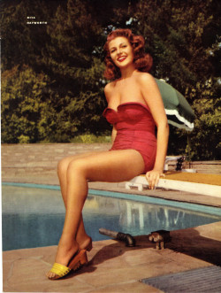 The original 1940s pin-up girl Rita Hayworth