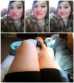 fuckyeahchubbygirls:  I certainly don’t have a problem with my over-efficient thunder thighs. They rub together. They’re dimpled in places. They’ve given my jeans and leggings a run for their money. My face is chubby. It’s got a double chin. It’s