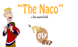 cosmic-hart:  harrisonfords:  thediyguy:   The Naco, serves 5-6 Remember in Kim Possible how Ron, Kim, Monique, and Rufus would hang out at Bueno Nacho and Ron would make himself the Naco? It’s the combination of a taco and nachos. To make this easy