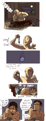 minuiko:  ngoziu:  Aang Makes a Betrothal Necklace. (ln response to this post)  yesss this is canon