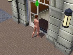 simsgonewrong:  I made my sim take a shower before he left for work. Unfortunately, he forgot to put on clothes. He then proceeded to take the carpool to his job and go to work naked… He’s a high school teacher…. 