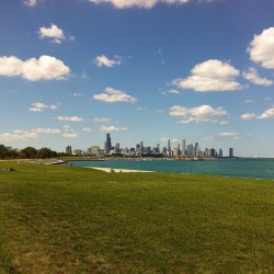 View from about 31st on the lakefront. #mycity #nofilter #instaphoto #chicago (Taken with Instagram)