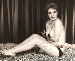   Linda Dawn Vintage 50’s-era promo photo personalized: “To Hirsh — all my love — Linda Dawn”..  