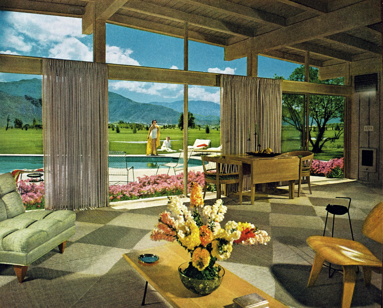 Remarkably Retro Mid Century Modern House In Palm Springs 1955