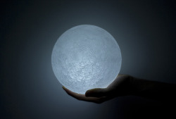 dduane:  The Moon by Nosigner is a topographically-accurate LED light created based on data retrieved from the Japanese lunar orbiter spacecraft Kaguya, appropriately named after the legendary Japanese moon princess Kaguya-hime.  Want want want. 