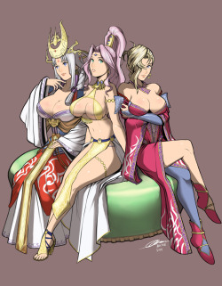Jeane, Arshtat and Sialeeds from Suikoden V.