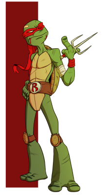 irrefutablegentleman:  He’s more rude than cool. I need to draw the rest of these dudes soon. Have a Raph.