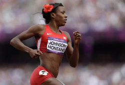 lunaste:  nerdyninjanicole:  Even though she grew up playing football, shooting hoops and running races against all the boys in her neighborhood, U.S. 800-meter champion Alysia Montano never wanted to be thought of as one of them. As a result, she started