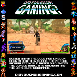 didyouknowgaming:  Kingdom Hearts: Birth by Sleep.  Submitted by Jordan Gonzalez.